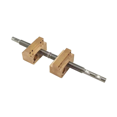 Tr8 Double Head Trapezoidal Lead Screw 8mm Diameter With Double Nuts Left And Right Handed