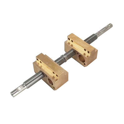 Tr8 Double Head Trapezoidal Lead Screw 8mm Diameter With Double Nuts Left And Right Handed