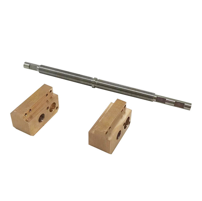 Tr8 Double Head Trapezoidal Lead Screw 8mm Diameter With Double Nuts Left And Right Handed