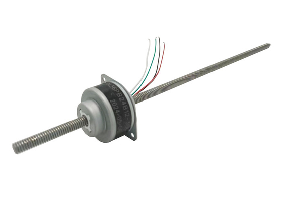 Through Shaft 12V 36mm Linear Stepper Motor 15 Degree Step Angle