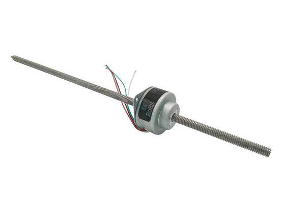 Through Shaft 12V 36mm Linear Stepper Motor 15 Degree Step Angle