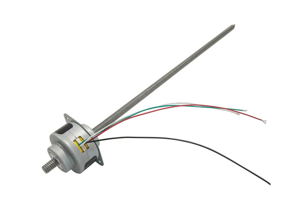 Through Shaft 12V 36mm Linear Stepper Motor 15 Degree Step Angle