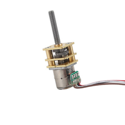 10mm Mini Gear Motor with 150 mA Current 3.3V~12V Voltage and 40Ω±7% Resistance 2 Phase Stepper Motor