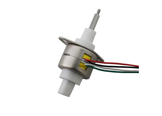 Fixed-axis 20mm diameter linear stepper motor with selectable step angles of 7.5° and 15°