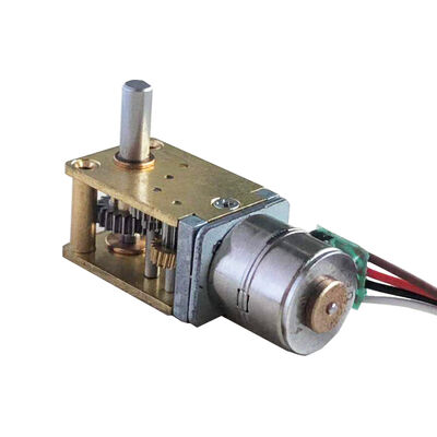 3V 5V  Precious 10mm Diameter 18 Degree Step Angle  Geared DC Stepper Motor With Metal Gearbox Horizontal Gear Reducer