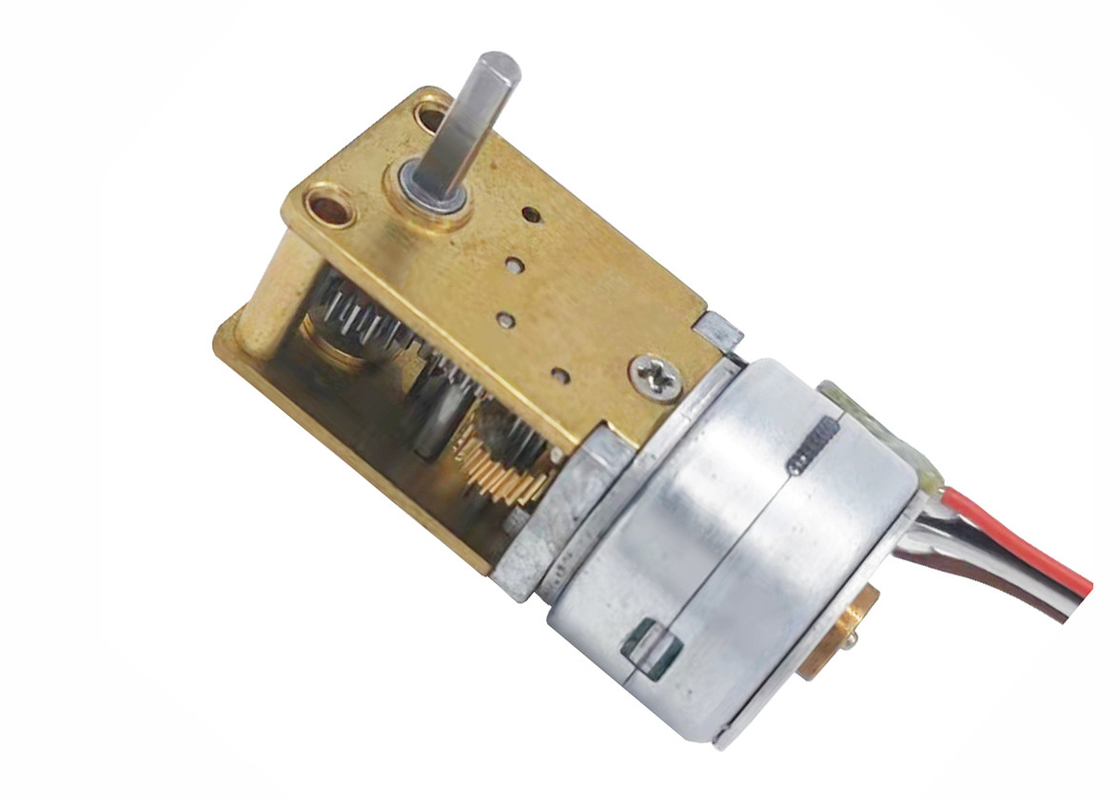 Kundengebundener Wellen-Mikroschrittmotor 18 Grad-Durchmesser 15mm mit Wurm-Getriebe