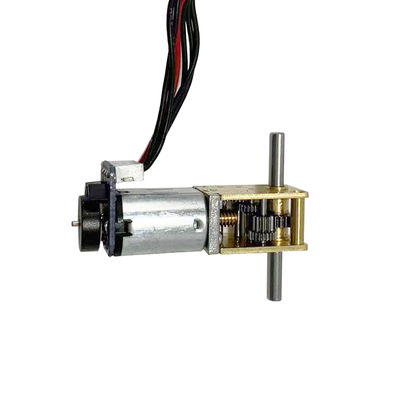 3V 5V 12V Drehwinkelgetriebe N20DC Wurmmotor mit Encoder Dual Output Shaft Micro DC Motor