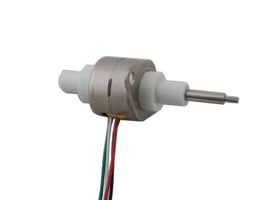Fixed-axis 20mm diameter linear stepper motor with selectable step angles of 7.5° and 15°